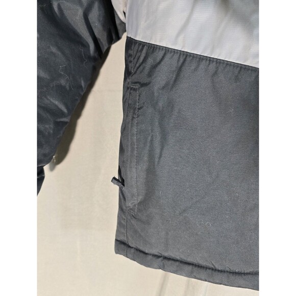 Columbia Hooded Winter Jacket Kids Small 8 Black Grey Full Zip Insulated - Picture 3 of 10